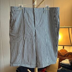 Striped Blue and White Shorts